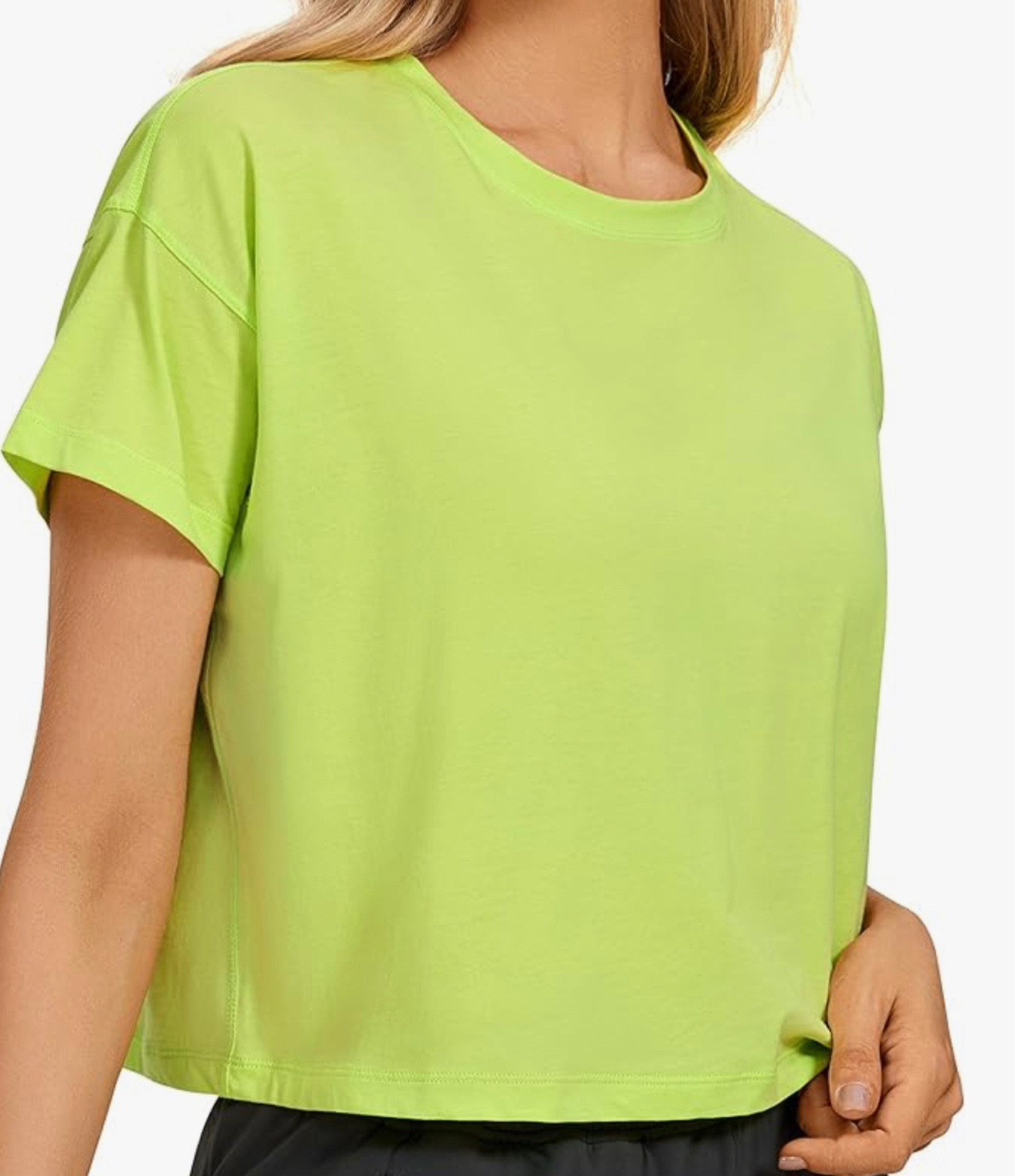CRZ yoga amazon cropped workout shirt // love these with leggings! // so many colors to choose from // athletic wear 

#LTKfitness #LTKfindsunder50