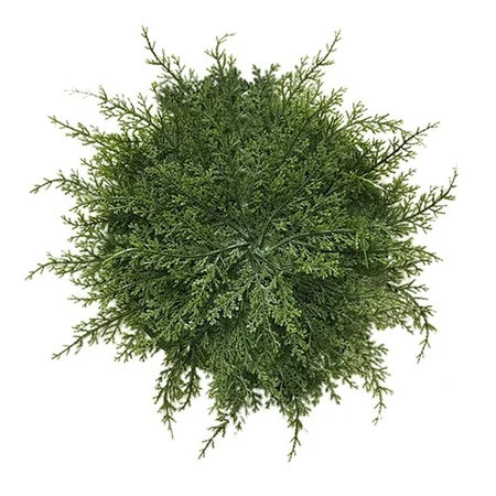 Faux Cedar Placemats, Round Greenery Christmas Placemats, Holiday Table Mats, Winter Decor, Durable, Stain-Resistant, 20 Inch | Walmart (US)