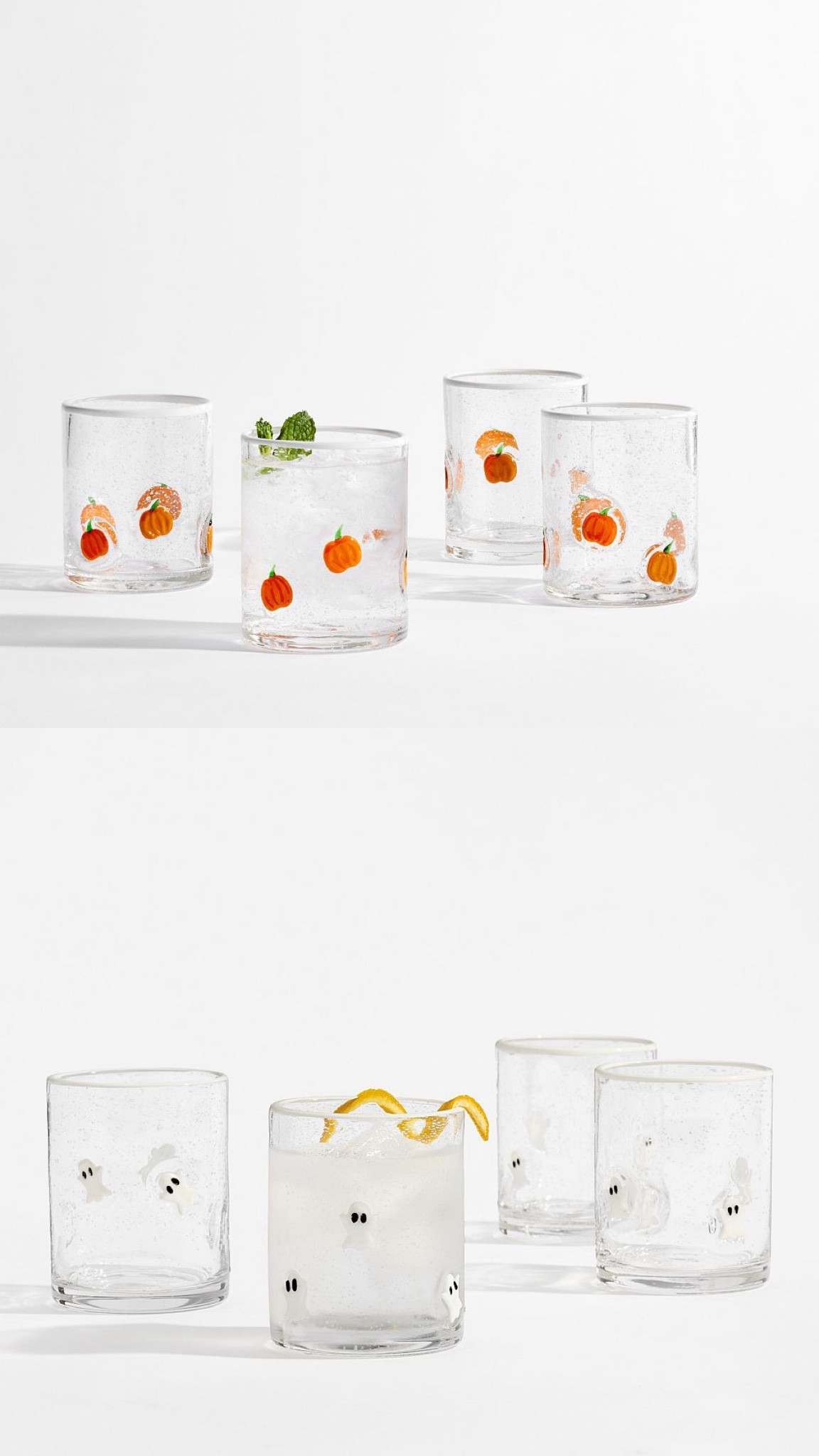 Halloween glassware :) comes with pumpkins, ghosts or skulls - in a set of 4 🎃👻 such a fun gift & easy way to get into the holiday spirit. From pottery barn! 

#LTKSeasonal #LTKHalloween #LTKHome