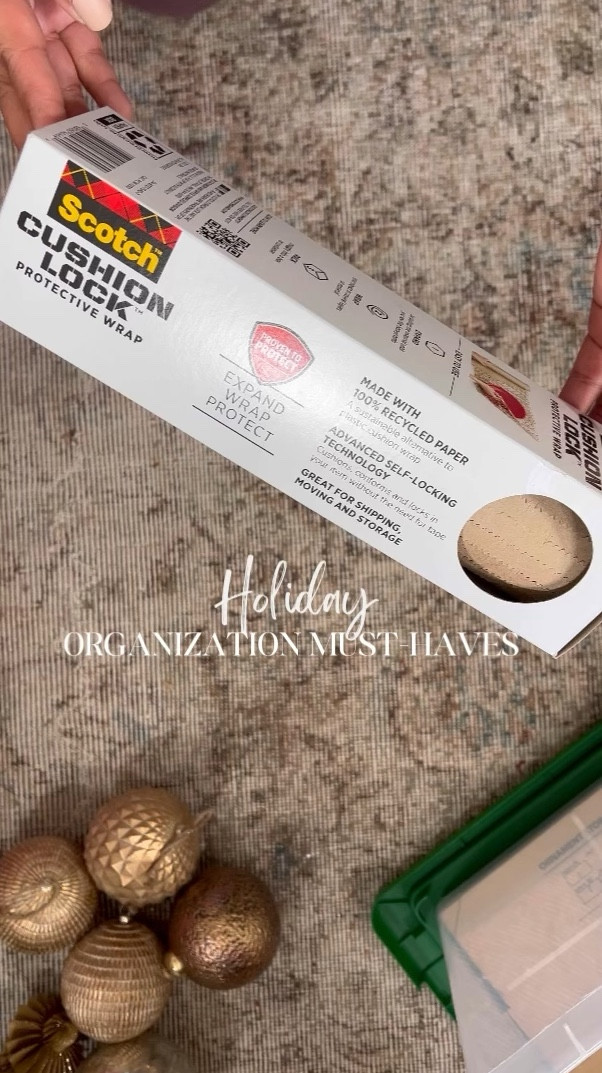 Holiday organization Must-haves, cushion lock protector, shipping wrap, 
Packing paper, 

#LTKhome #LTKVideo #LTKHoliday