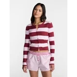 No Boundaries Cable Knit Crewneck Cardigan, Women's XXS-XXL | Walmart (US)