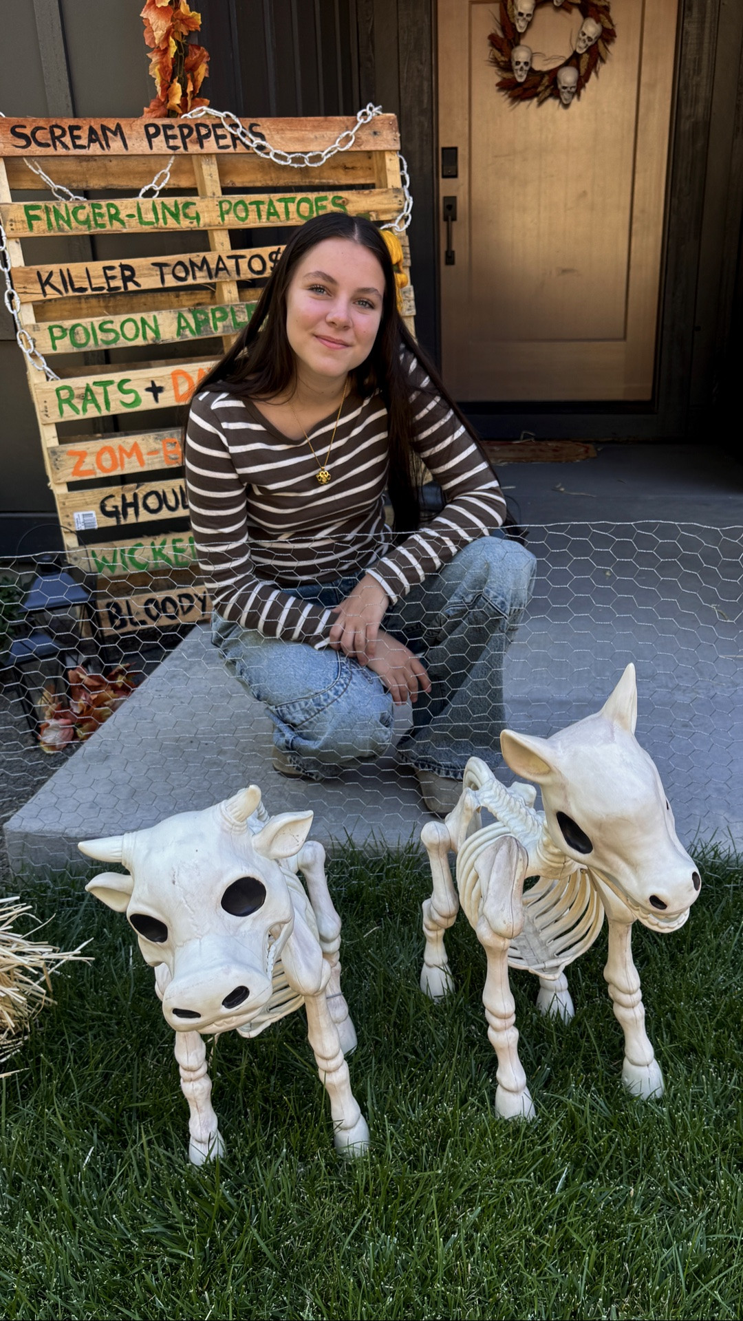 skeleton petting zoo — in my front yard 💀🎃
the neighbors had questions!
 
Haunted pumpkin patch, bare bones petting zoo, stalking season farm stand 

use code YAY for free shipping on $25+ 💀

#LTKSeasonal #LTKHome #LTKKids