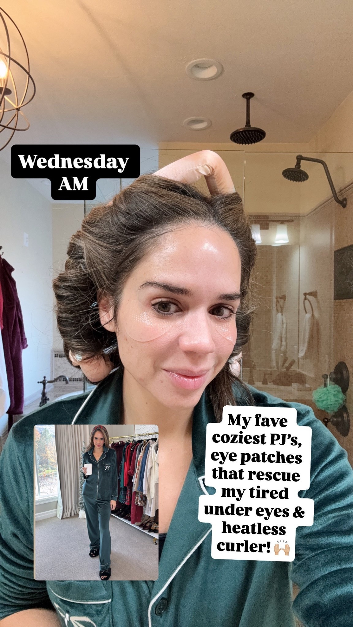 I say I wore these holiday pajamas on Tuesday night but the truth is I wore them Tuesday night, Wednesday night and Saturday night 😂 They’re sooo cozy and perfect for winter! Plus they’re absolutely darling so there’s that 🥰 Also sharing my favorite eye patches that reduce my puffy, tired looking eyes when I don’t get enough sleep and the heartless curler I swear by for long lasting curls 😍

#LTKootd #LTKHoliday #LTKmomlife