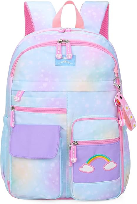 Dorlubel Cute Backpack for Girls Backpacks for Elementary School Bag Large Capacity Bookbags (Gal... | Amazon (US)