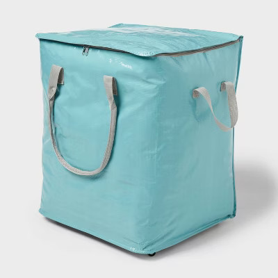 Storage Bag with Wheels Pewter Aqua - Brightroom™ | Target