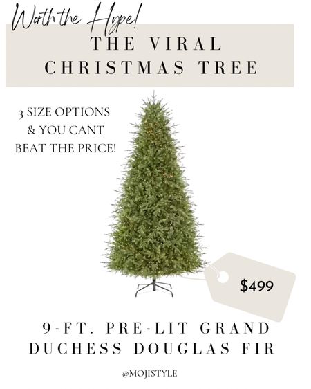 Have you seen the viral Christmas tree? I bought The Home Decorators 7.5 foot pre-lit Douglas fir Christmas tree and I can tell you it’s worth the hype!

It come in 3 sizes: 7.5, 9 and 11 foot! It’s from Home Depot and is being restocked as it keeps selling out!

#LTKHoliday #LTKhome #LTKSeasonal