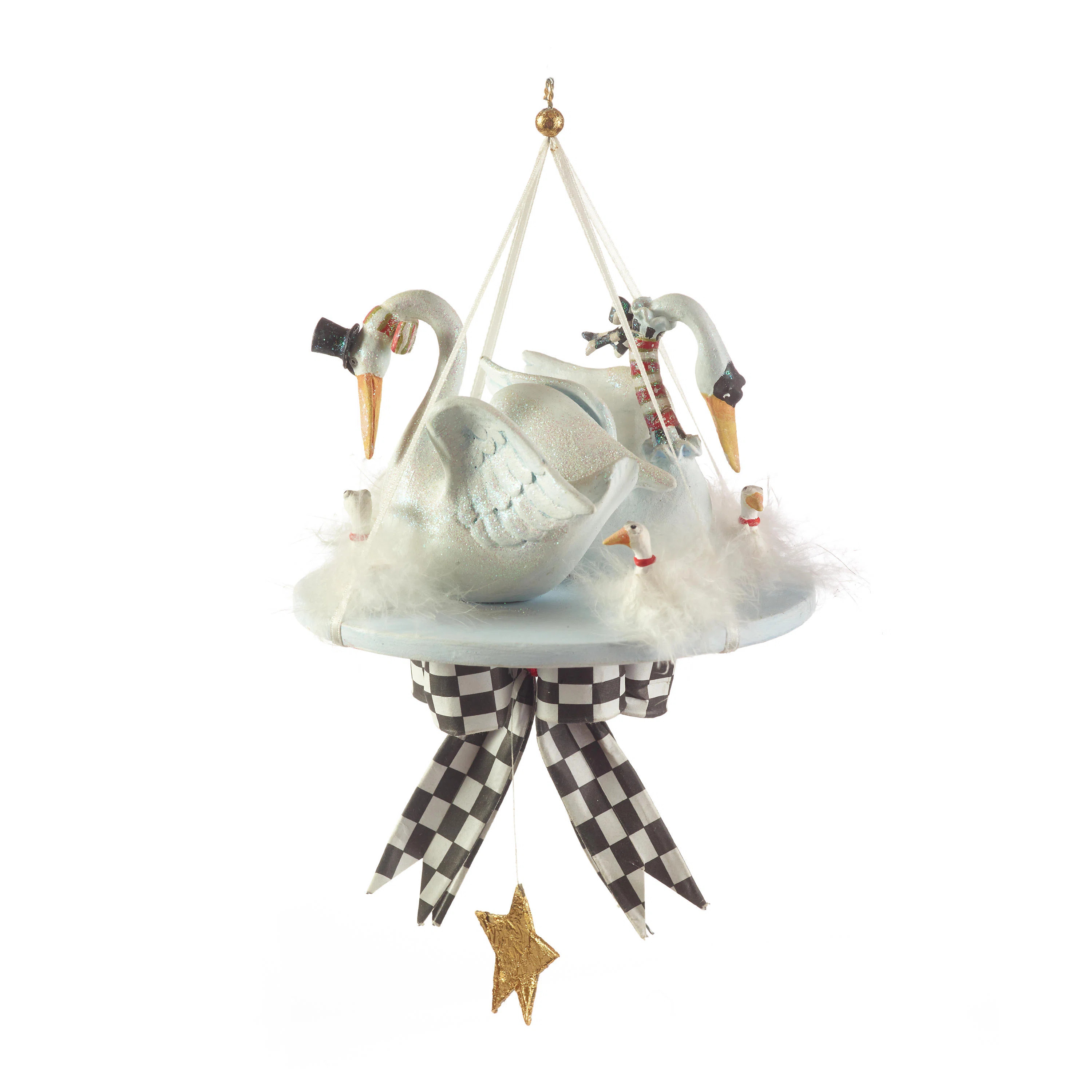 Patience Brewster 12 Days 7 Swans a-Swimming Ornament | Wayfair North America