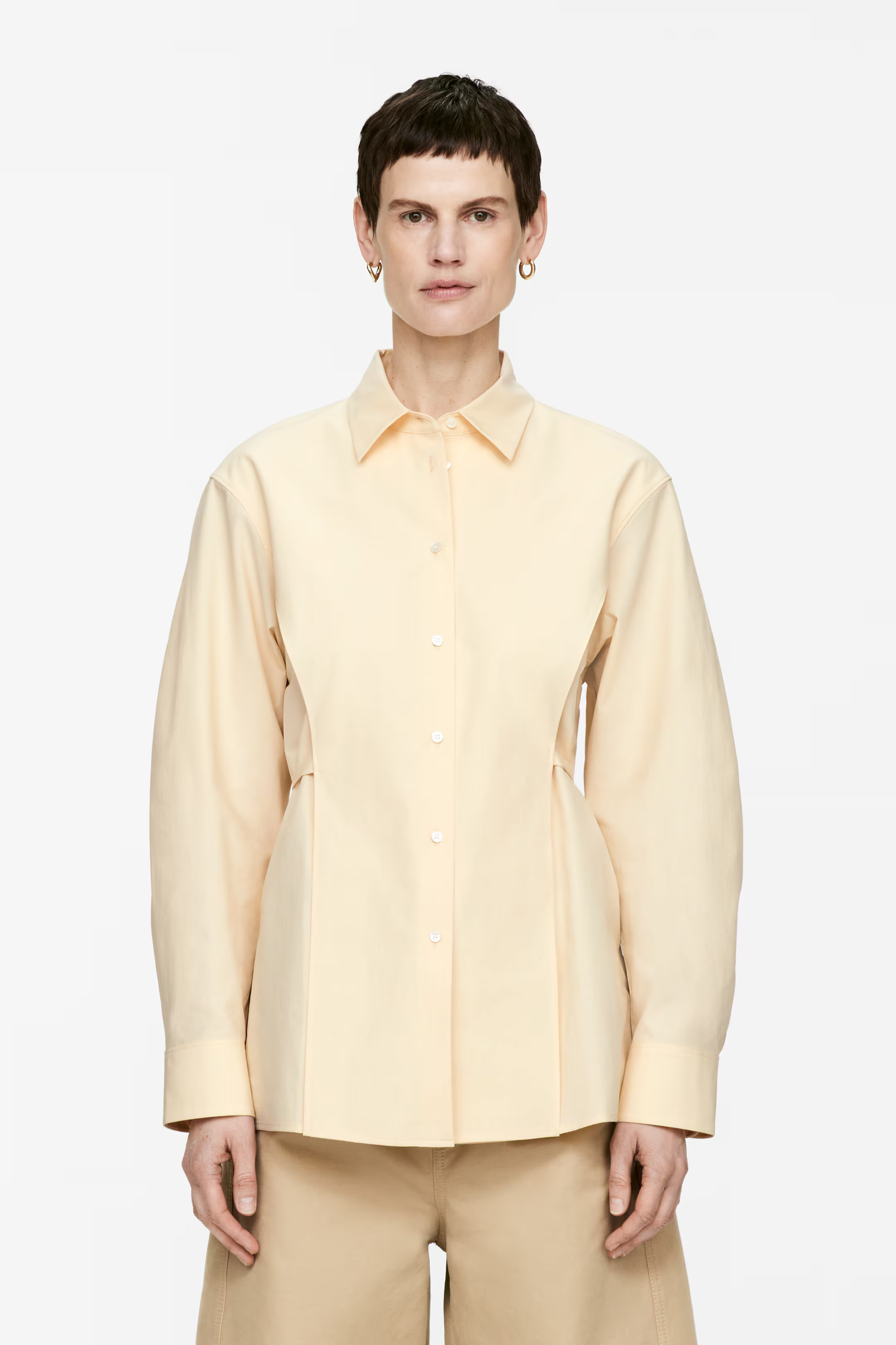 Tie-Belt Cotton Blouse | H&M (UK, MY, IN, SG, PH, TW, HK)