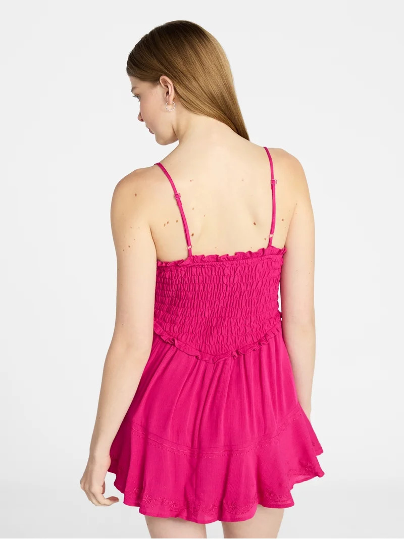 No Boundaries Smocked Romper, Women's XXS-XXL - Walmart.com | Walmart (US)