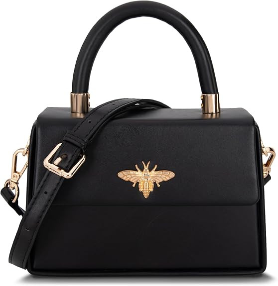 Milan Chiva Small Top Handle Purses for Women Mini Satchel Crossbody Bag Elegant Square Bag | Amazon (US)