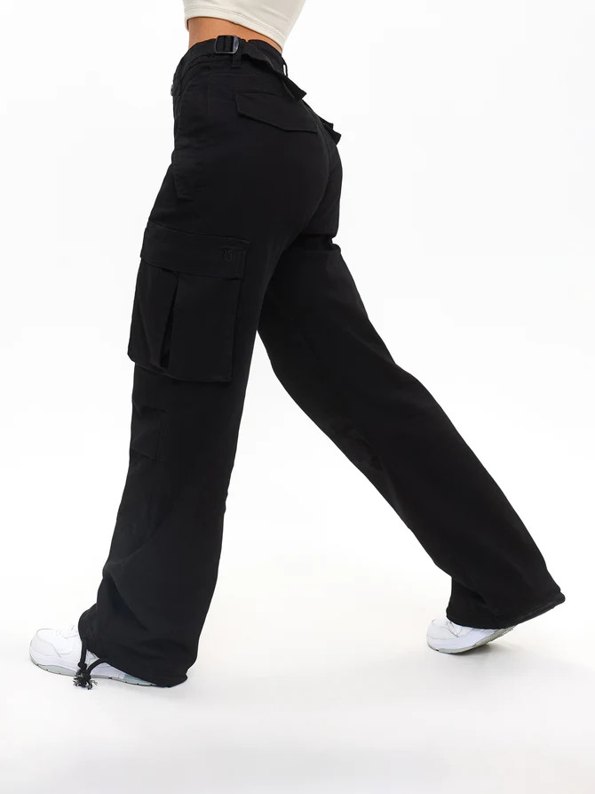 Curvy Stretch Cargo Pant - Bone | Buffbunny