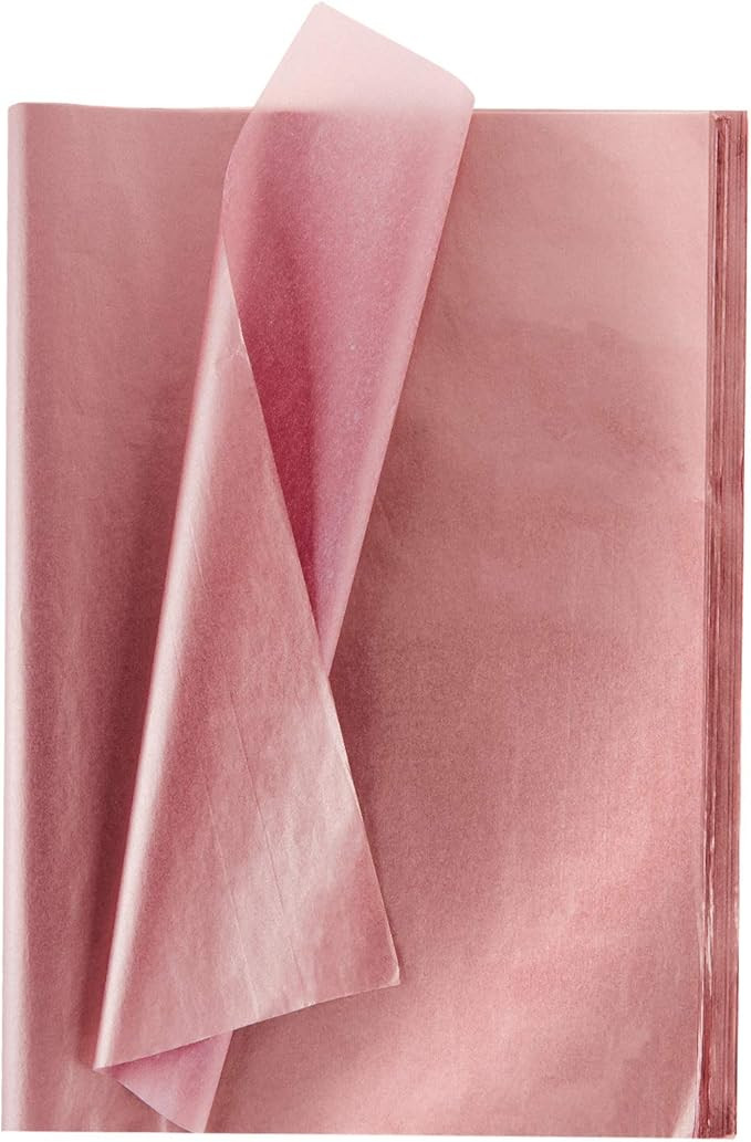 Whaline Rose Gold Tissue Paper Bulk, 100 Sheets Metallic Gift Wrapping Paper for Home, Kitchen, V... | Amazon (US)