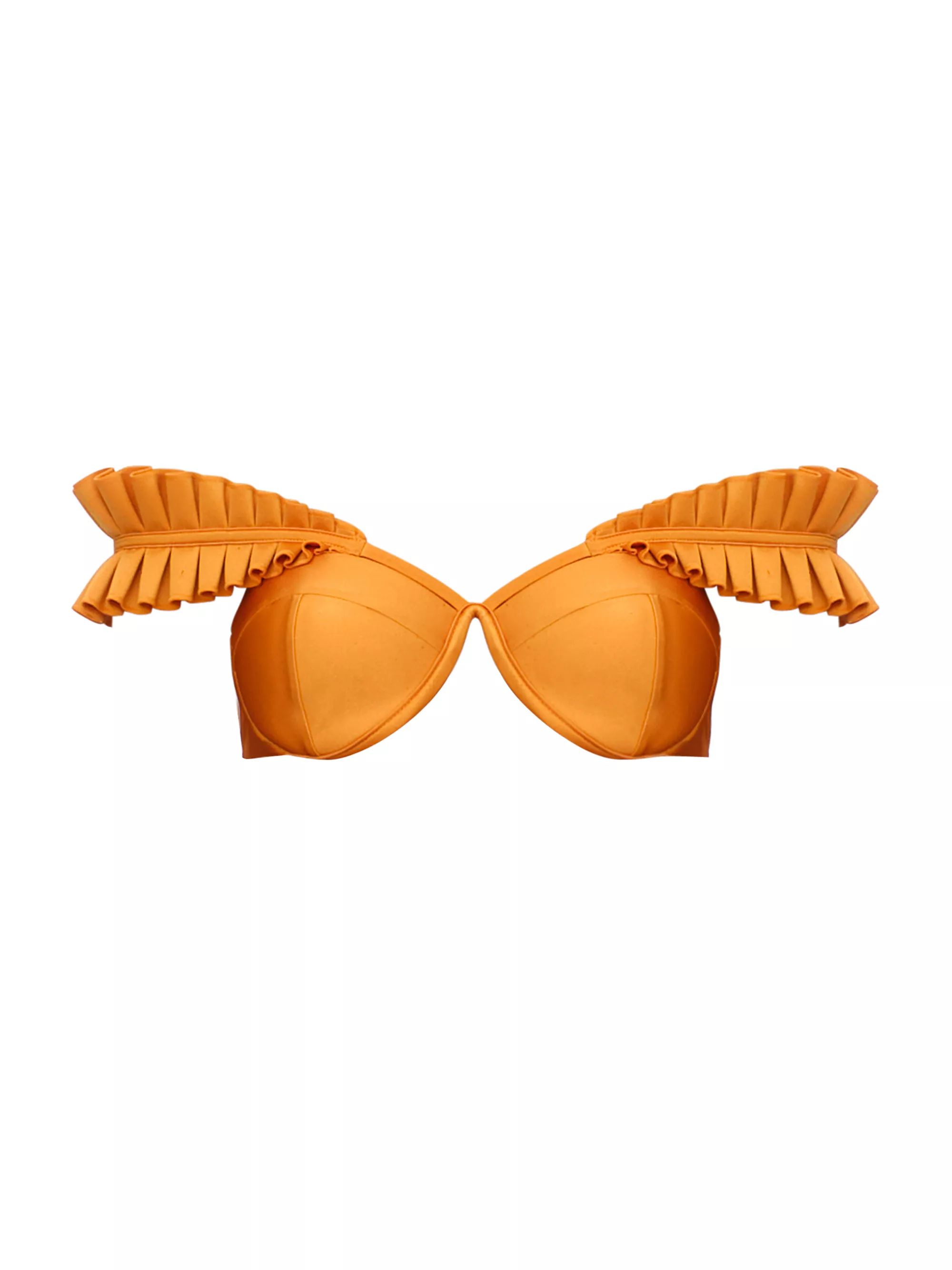 Mulan Ruffled-Strap Bikini Top | Saks Fifth Avenue