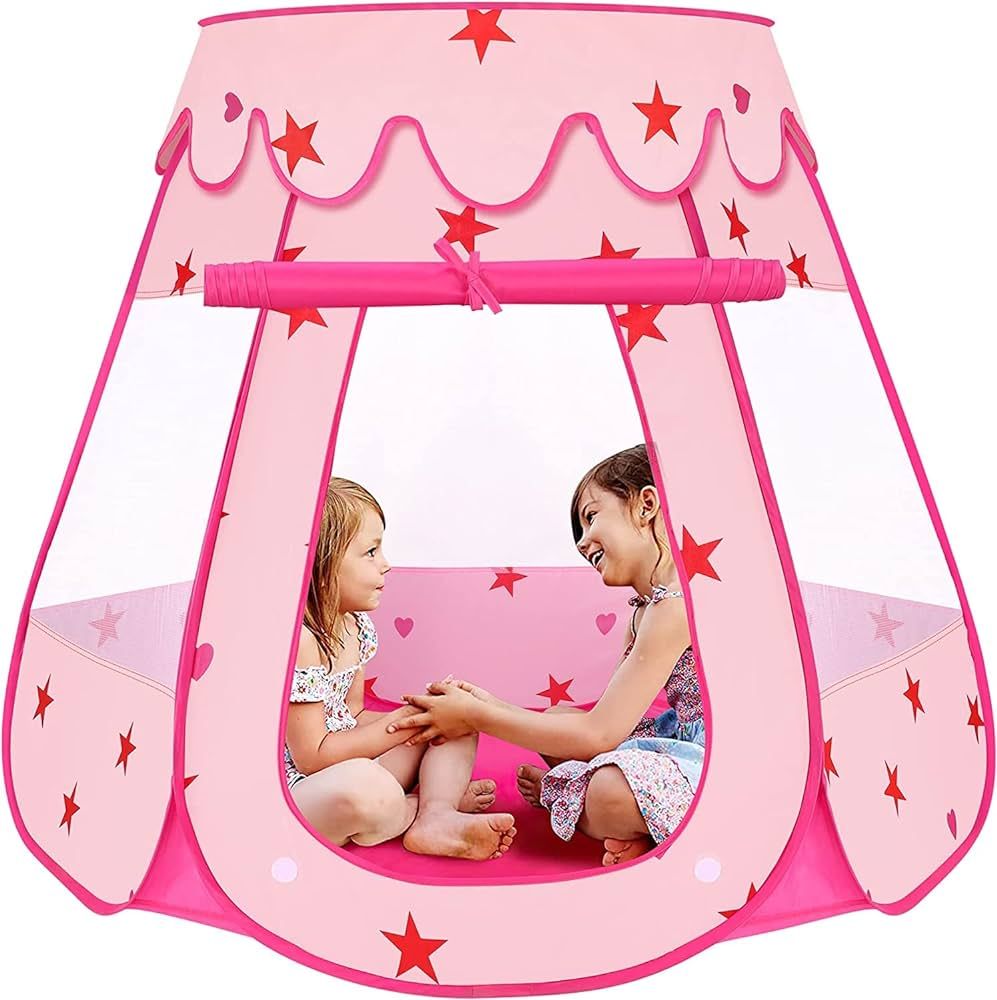 KIDAMI Princess Pop Up Tent for 1 2 3 Year Old Girls Birthday Gifts, No Assembly Required, Easy t... | Amazon (US)