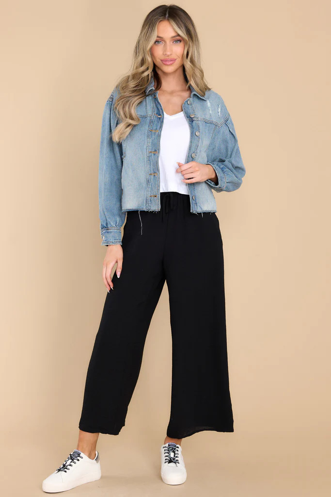 Made You Look Black Pants | Red Dress 