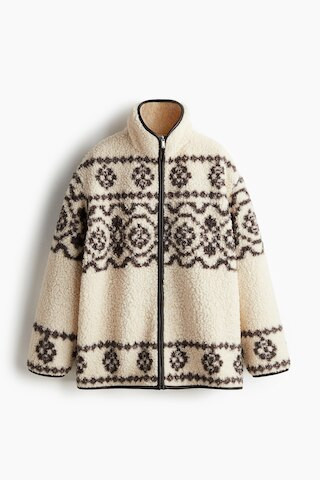 H & M - Jacke aus Teddyfleece - Beige - Damen | H&M (DE, AT, CH, NL, FI)