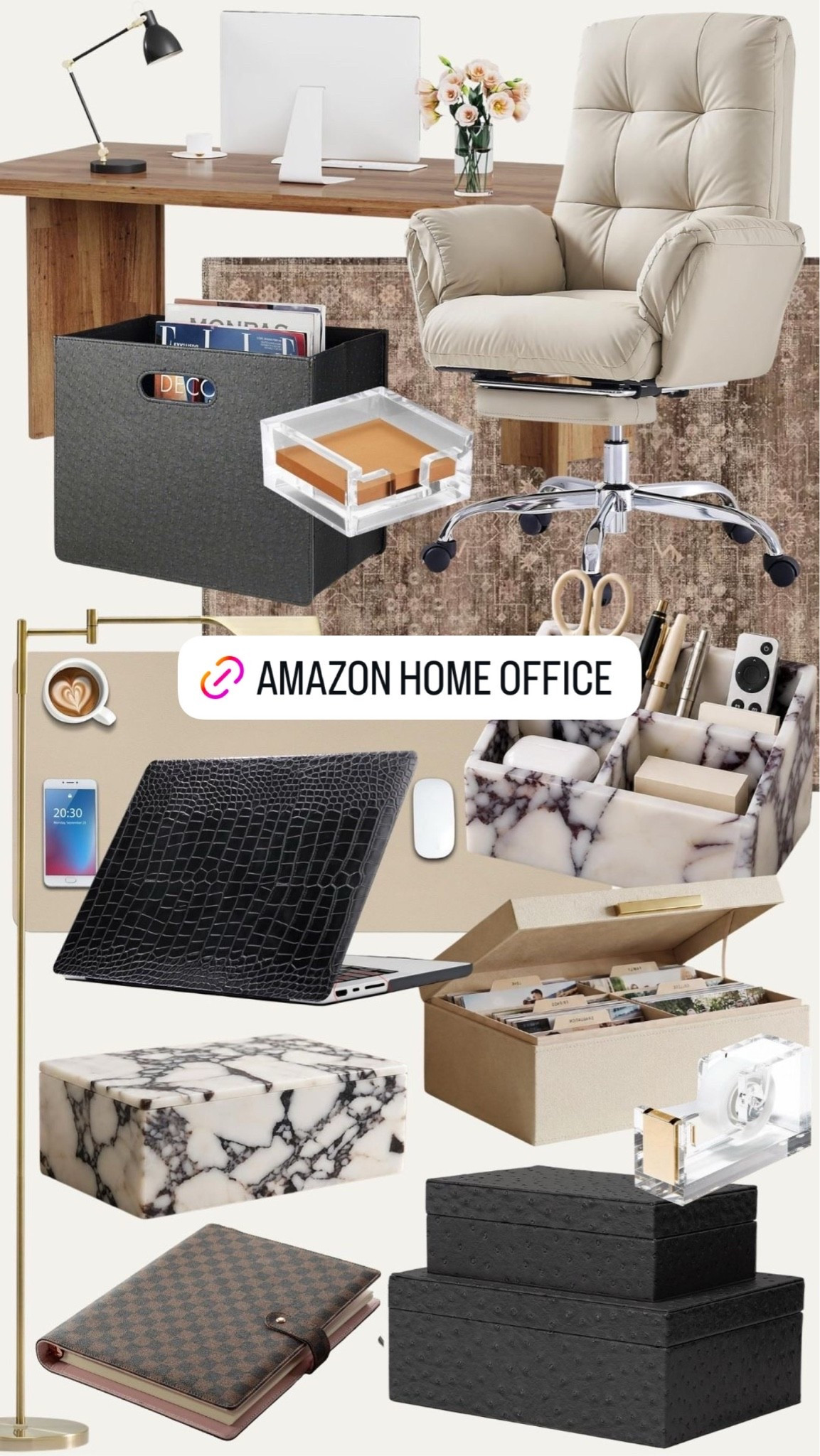 Amazon home office finds #amazonfind #wfh #homedecor #primeday #office