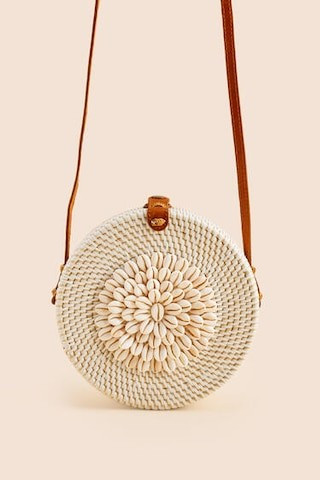 Shelby Round Rattan Crossbody | Francesca's