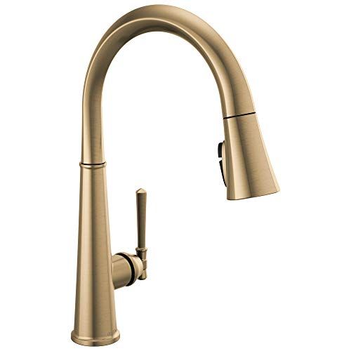 Delta Faucet Emmeline Gold Kitchen Faucet, Kitchen Faucets with Pull Down Sprayer, Kitchen Sink F... | Amazon (US)