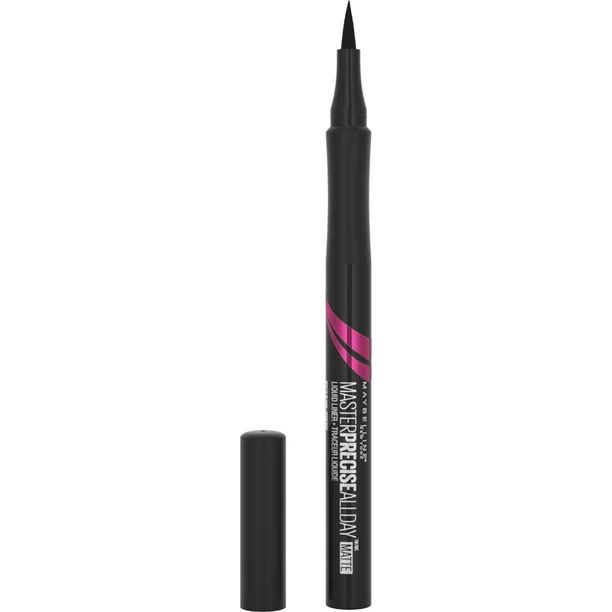 Maybelline Eyestudio Master Precise All Day Liquid Eyeliner Makeup, Matte Black, 0.034 fl. oz. | Walmart (US)