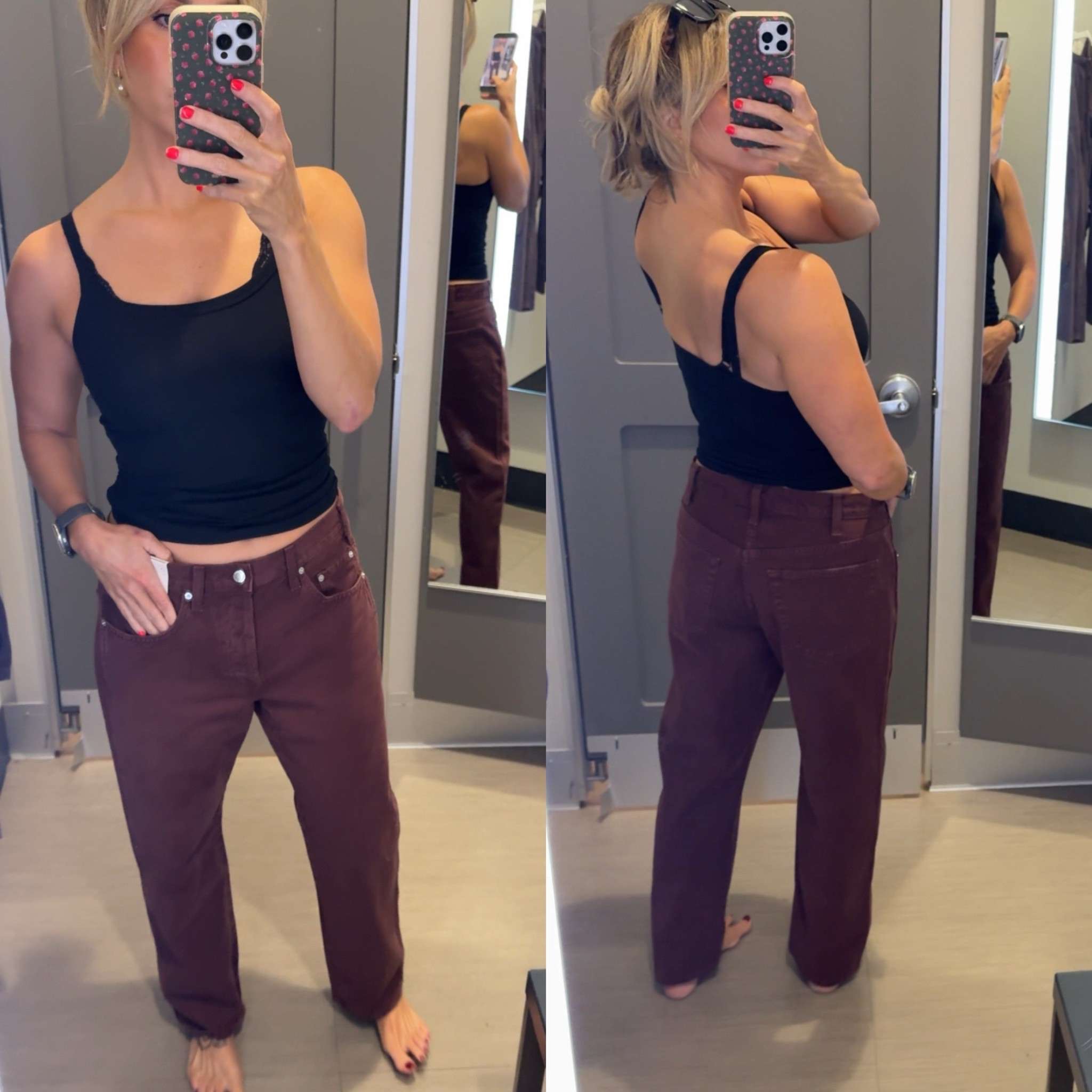 NEW FALL FROM TARGET ! Wearing 8 for baggy fit in brown burgundy boyfriend jeans, if you want oversized size up but tts. I’m 5’7 and they hit right at the floor. Love this color, perfect for fall/winter!!

#LTKSaleAlert #LTKgrwm #LTKootd