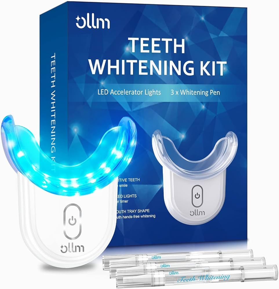 Teeth Whitening Kit Gel Pen Strips - Hydrogen Carbamide Peroxide for Sensitive Teeth, Gum,Braces ... | Amazon (US)