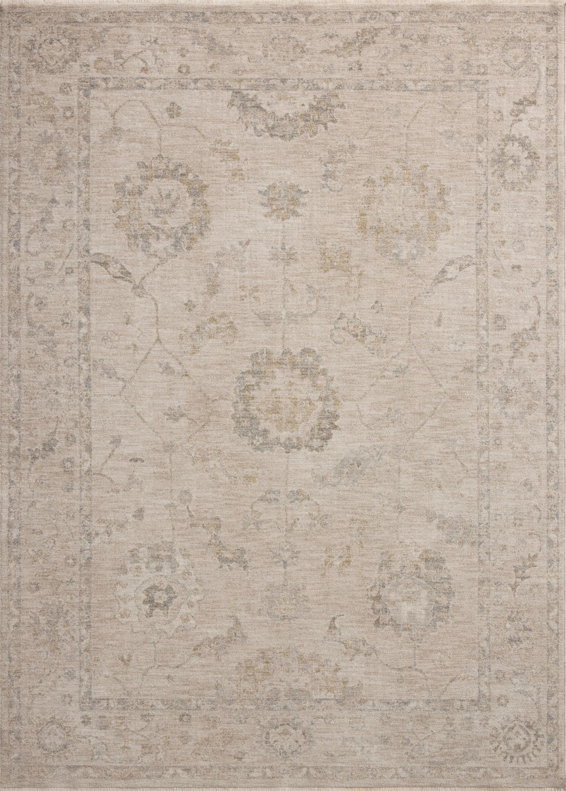 Loloi Chris Loves Julia Louisa Collection LOI-02 Oatmeal/Slate 9'-6" x 13'-1", .38" Pile Height, Area Rug | Amazon (US)