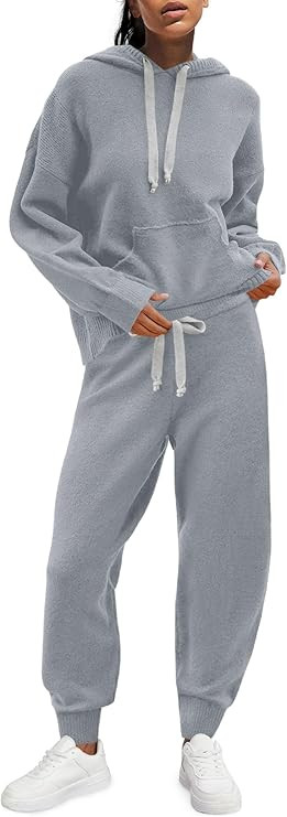 Panadila Womens Fuzzy Lounge Set 2 Piece Outifts Oversized Fleece Pajama Set Long Sleeve Hoodie a... | Amazon (US)