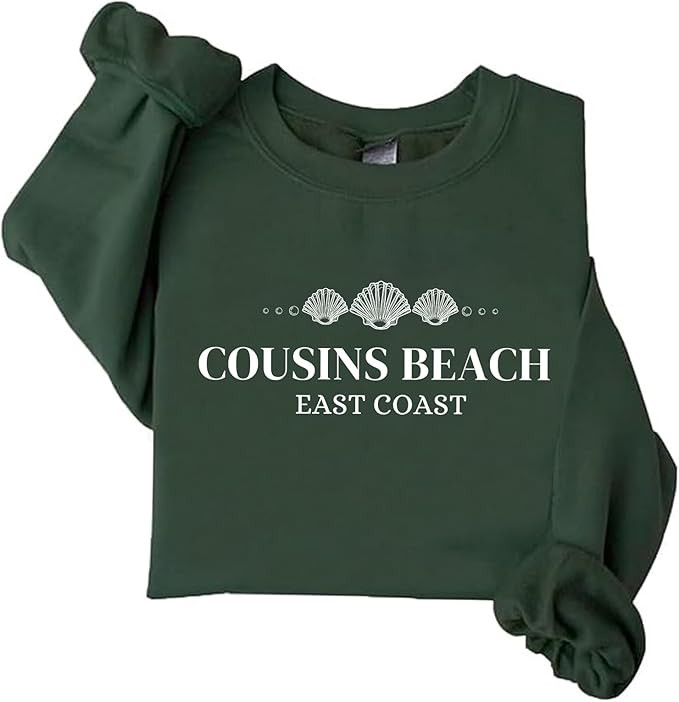 Vintage Cousins Beach Sweatshirt Summer Vibes Sweatshirt Women Crewneck Trendy Coastal Top | Amazon (US)