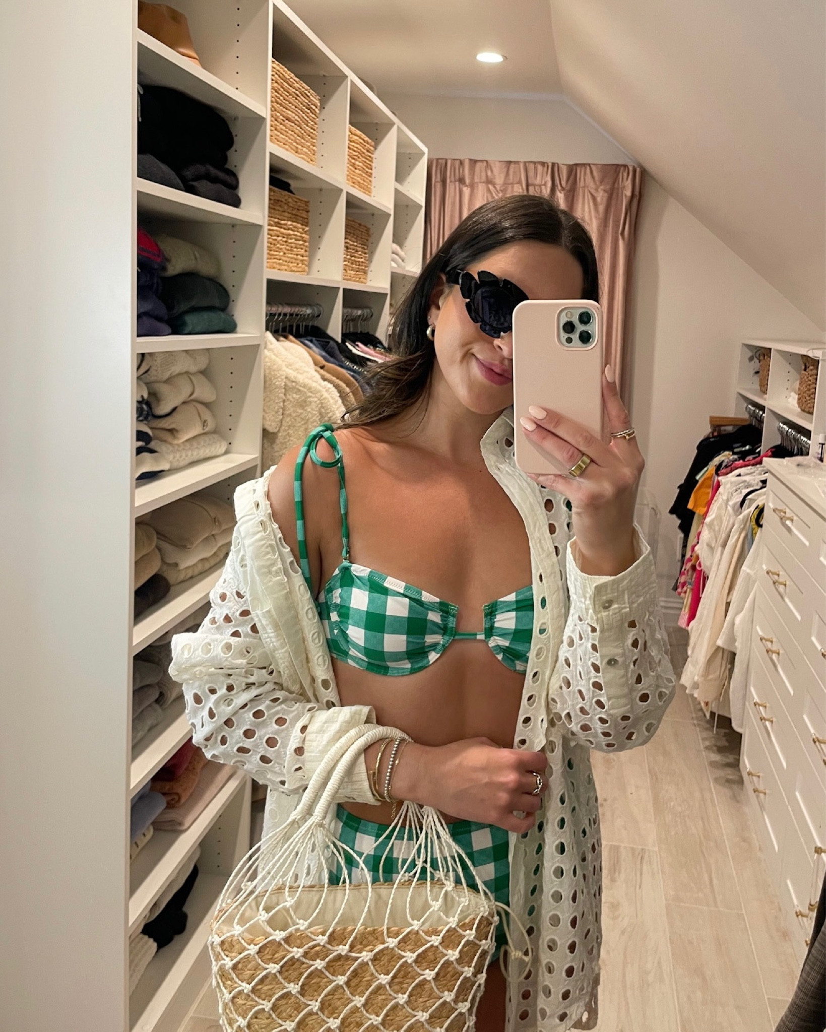 
Swimwear, cover up, sunglasses, raffia bag

#LTKswim #LTKFind #LTKstyletip