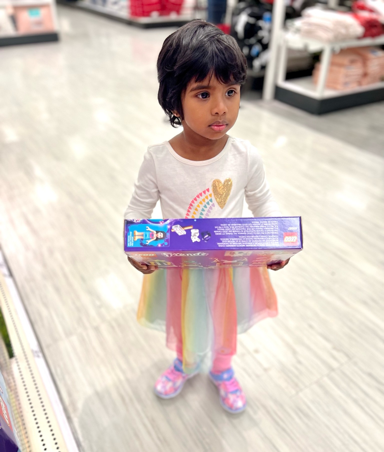 Rainbow tutu dress (true to size) for my unicorn lover - 
Purple marigold print pants not stretchable - so size up. Great for holiday season.
T is 3 years & 5 months old - she's wearing 3T top & 4T pants.

#LTKkids #LTKfit #LTKunder50