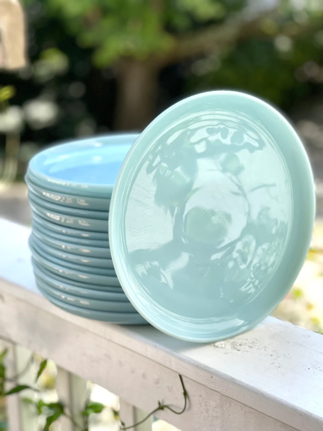 Vintage Anchor Hocking Turquoise Blue/Delphite Blue/Fire King dinner plates/Vintage Fire King/Blu... | Etsy (US)