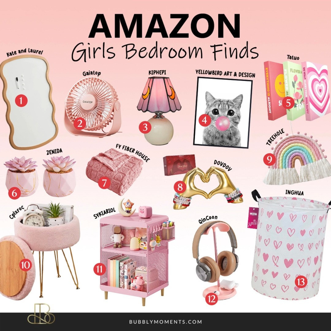 Girls’ room ideas made easy 🎀✨ I’m sharing girls room finds from Amazon that you can shop on the LTK.
 These finds are cute, functional, and perfect for creating a space she’ll love. From decor and storage to everyday room essentials, everything is easy to mix and match for a cozy, organized, and playful girls’ room.
Whether you’re refreshing a bedroom or setting up a new space, these pieces make decorating simple and stress-free. Tap to shop, save your favorites, and get inspired to create a girls’ room that feels both fun and beautiful. Follow along on LTK for more kids room finds and home inspiration ✨
#LTKFinds #LTKHome #LTKKids #GirlsRoom #KidsRoomDecor #GirlsBedroom #AmazonFinds #KidsRoomIdeas #RoomInspo #HomeDecor #OrganizedHome 

 