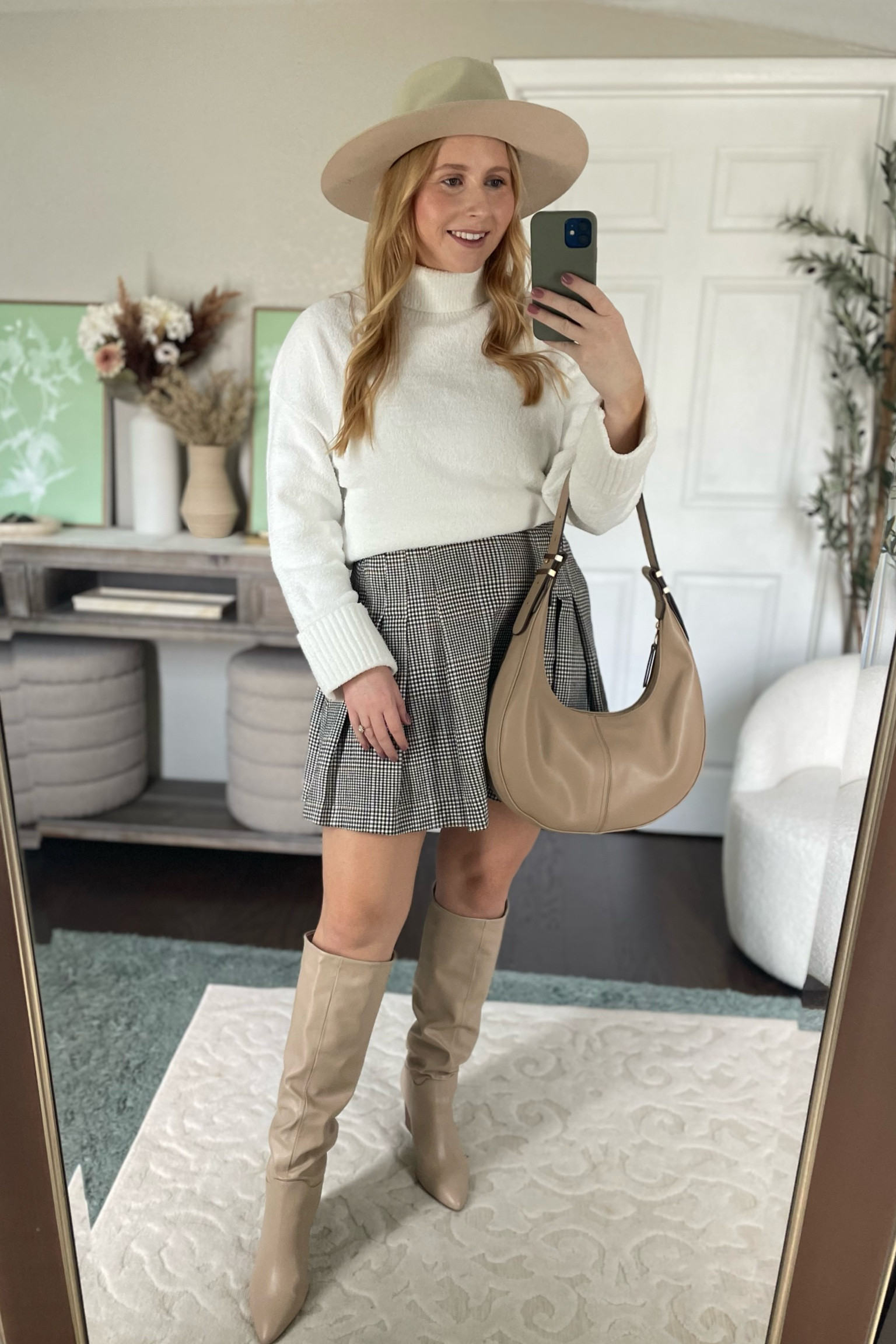 Fall Outfits // amazon cozy turtleneck sweater with a Walmart plaid skirt 

#LTKfindsunder50 #LTKmidsize #LTKSeasonal