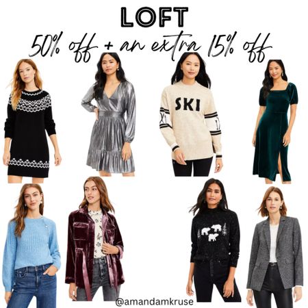 Gift guide.
Loft Black Friday Deals.
Fairaisle dress.
Sweater dress.
Velvet dress.
Velvet blazer.

#LTKCyberweek #LTKGiftGuide #LTKHoliday