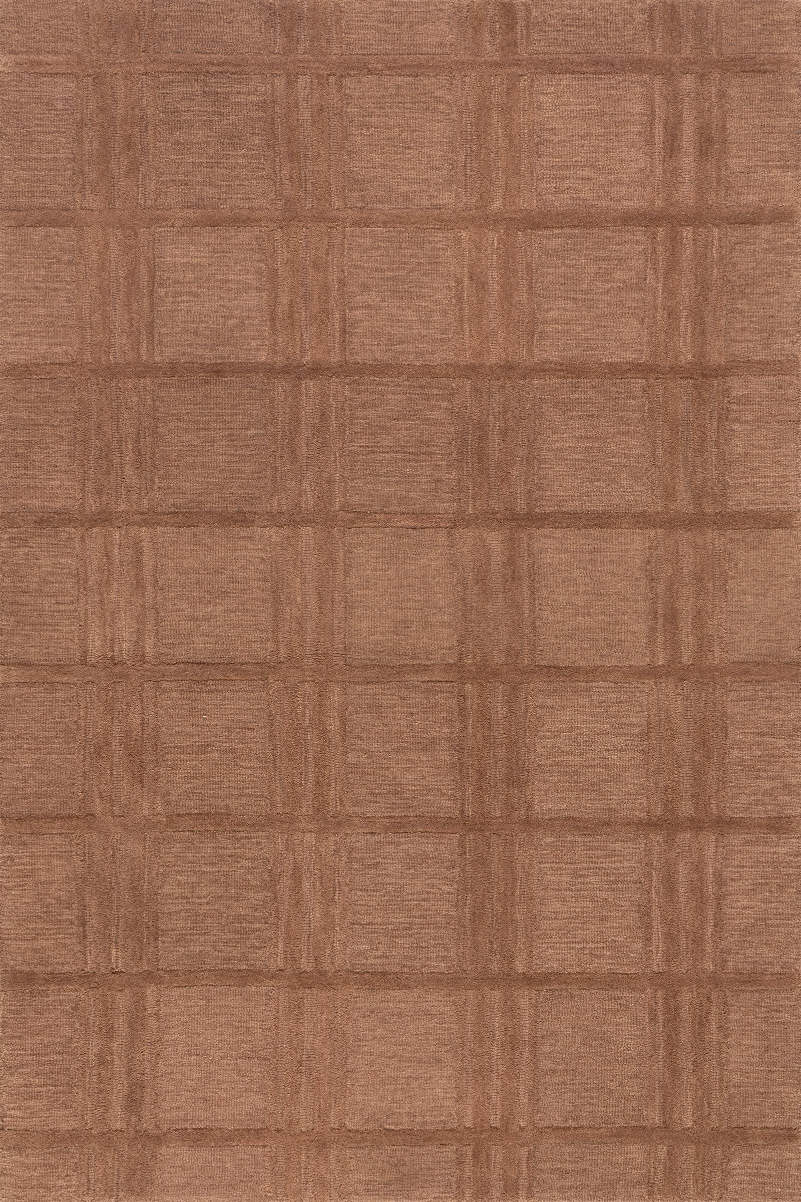 Mallory Checked Wool Rug | Mauve | Rugs USA