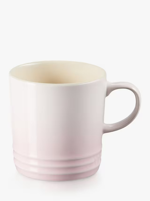 Le CreusetStoneware Mug, 350ml, Shell Pink | John Lewis (UK)