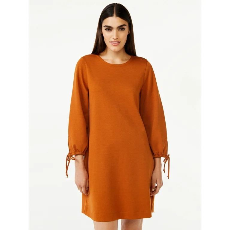 Free Assembly Women's Tie Sleeve Mini Dress | Walmart (US)