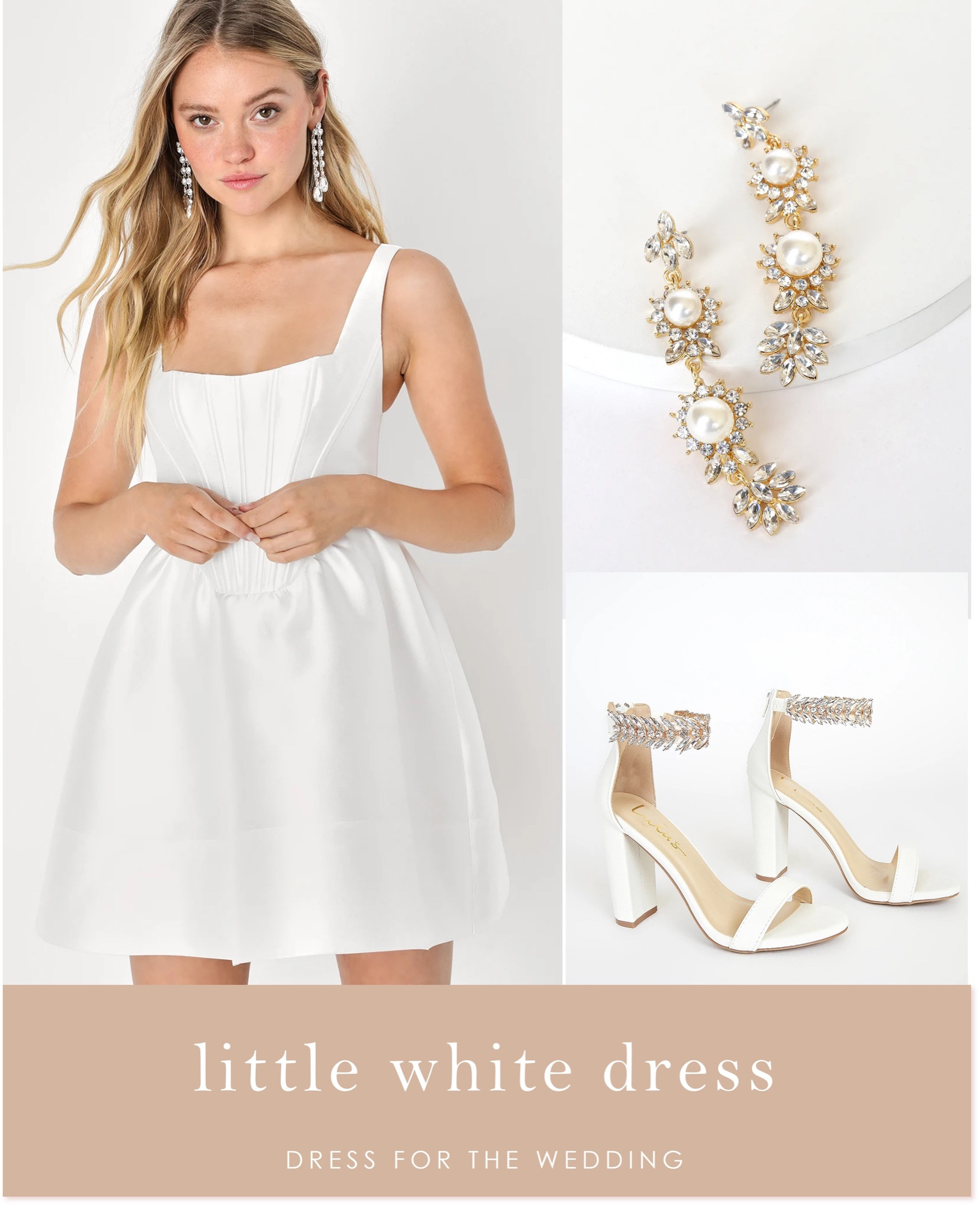 Little white dress white block heels wedding shoes 
💍Engagement party dress bridal shower dress rehearsal dinner dress for a bride
White mini dress square neck dress Lulus dress dresses for weddings Follow Dress for the Wedding for more! wedding guest dresses, bridesmaid dresses, wedding dresses, mother of the bride dresses, cute outfits, affordable dresses, dresses under 100. 

#LTKparties #LTKwedding #LTKfindsunder100