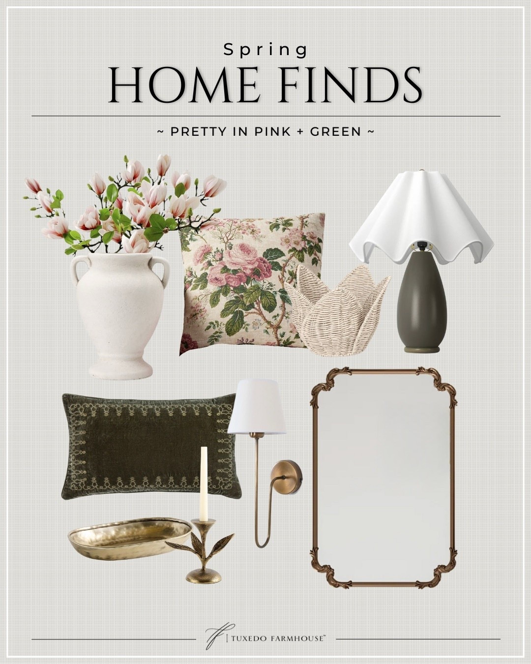 Pretty little spring finds in pink and green. Perfect for a home decor refresh this spring. I own most of this and love it all  

#LTKHome #LTKSeasonal #LTKSaleAlert