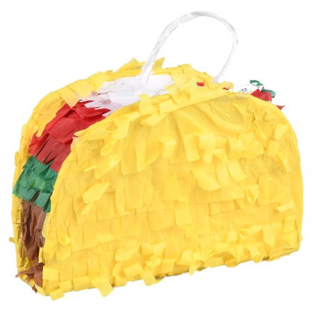 Extra Mini Taco Party Pinata Yellow Mini Party Decoration 6in x 6in | Walmart (US)