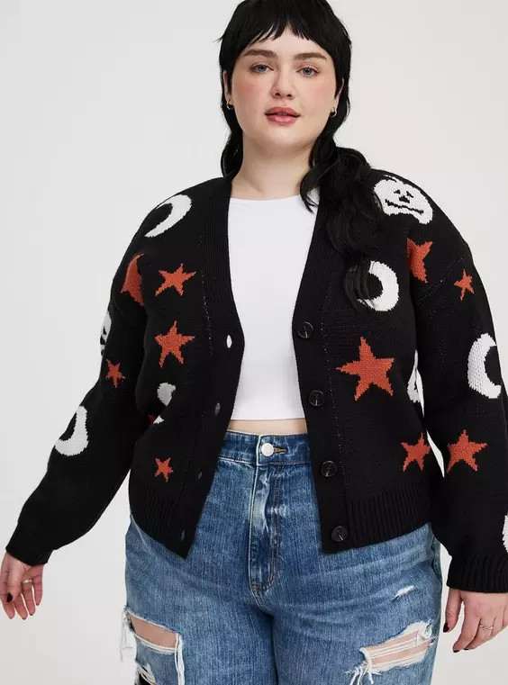 Halloween Button-Up Cardigan | Torrid (US & Canada)