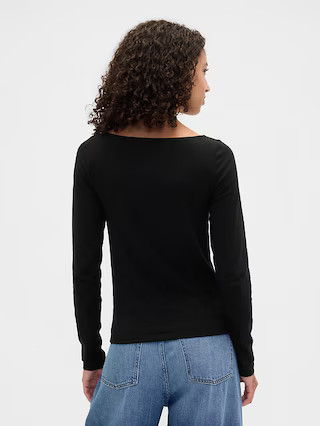 Stretch Jersey Boatneck T-Shirt | Gap Factory