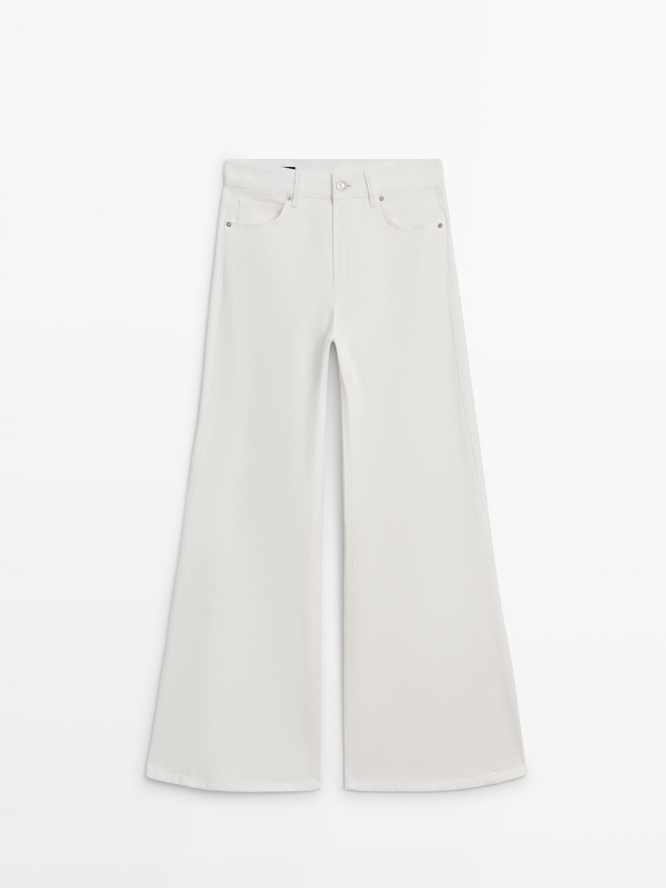 High-waist flare fit jeans | Massimo Dutti US