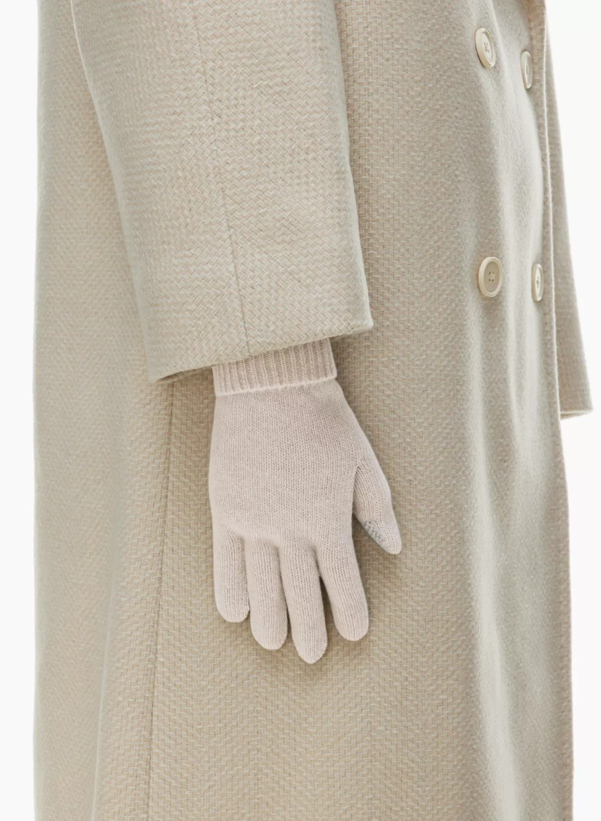 NEW CUFFED TECH CASHMERE GLOVES | Aritzia