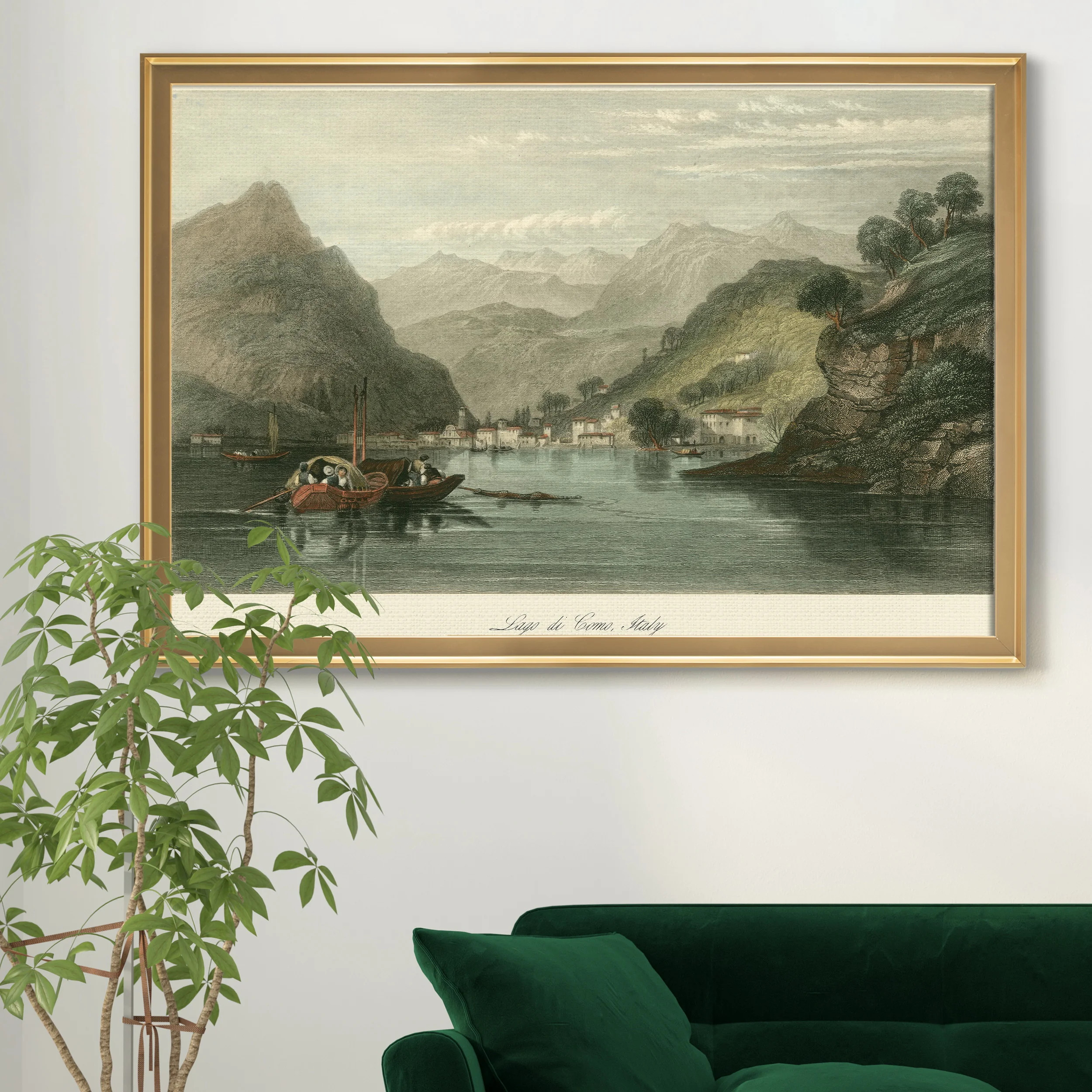 Lago di Como, Italy - Picture Frame Print on Canvas | Wayfair North America