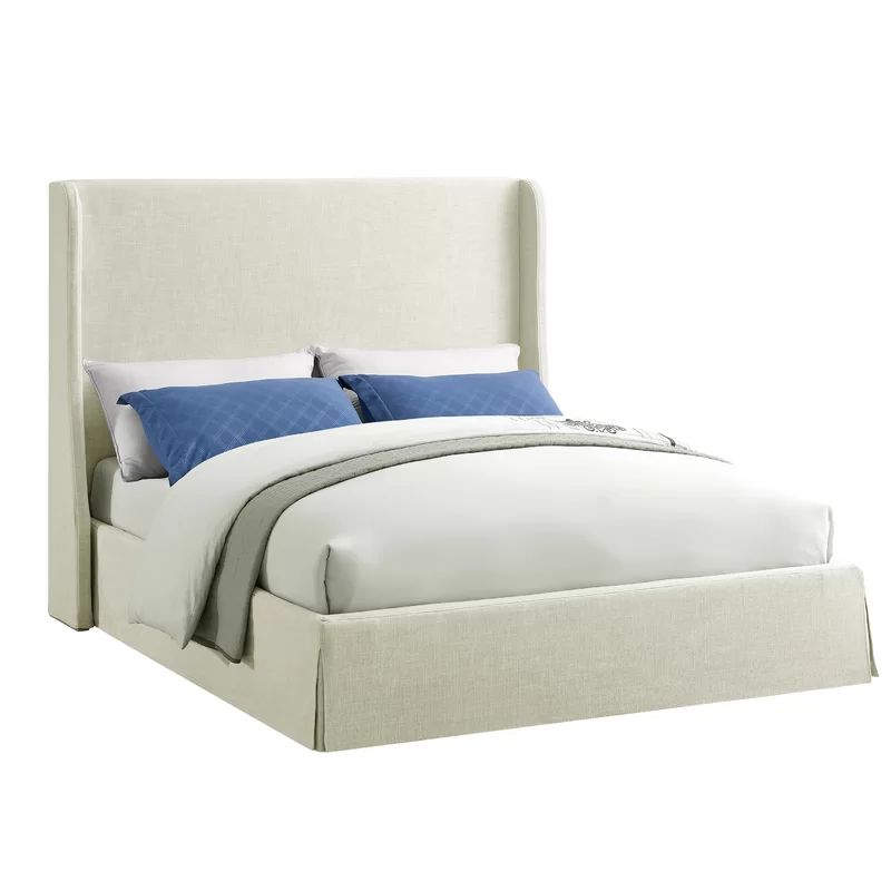 Abels Solid Wood Upholstered Low Profile Platform Bed | Wayfair North America