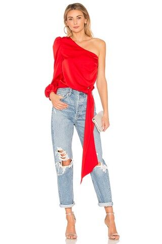 Lovers and Friends Kendall Blouse in Rose from Revolve.com | Revolve Clothing (Global)
