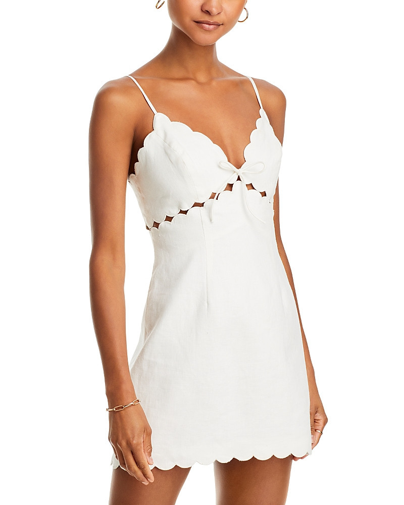 LoveShackFancy Sydow Scalloped Edge Mini Dress | Bloomingdale's (US)