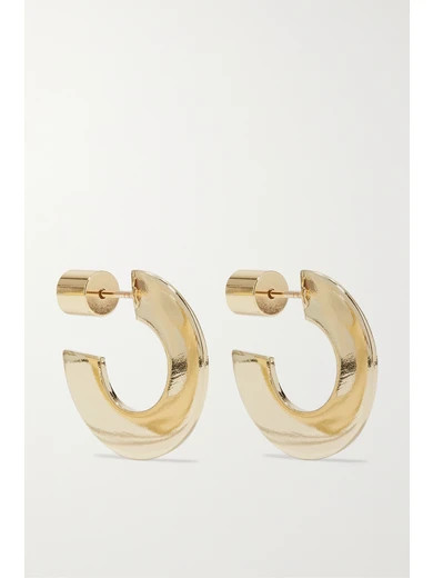Jennifer Fisher - Drew Huggies Gold-plated Hoop Earrings | NET-A-PORTER (US)